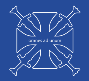 Símbolo Novos Fundadores em fundo azul